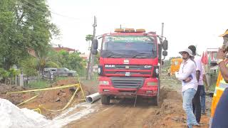 Urgent infrastructural works being carried out on Lusignan Coldingen Victoria access roads [upl. by Ydnim]