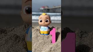 Learn Numbers 123 at the Beach CoComelon Toys cocomelon shorts [upl. by Eselrahc825]