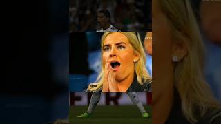 Girls reactions on cristiano shots 🤗 shorts football [upl. by Urita]