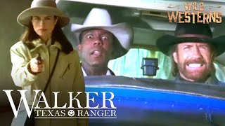 Walker Texas Ranger  Walker And Trivette Chase Down Carjacker In A Plane  Wild Westerns [upl. by Derriey]