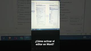 ¿Cómo activar el editor en Word MicrosoftWord ofimática word365 office365 [upl. by Etnod795]