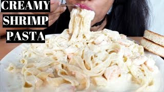 ASMRCREAMY CHEESY ALFREDO PASTA FETUCCINE ALFREDO PASTA MUKBANG [upl. by Nodab]