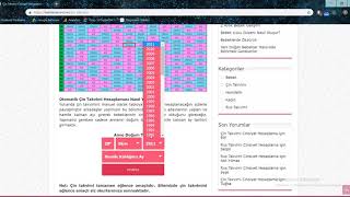 Çin Takvimi Cinsiyet Hesaplama [upl. by Sibylla]