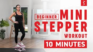 10 Min BEGINNER TABATA Mini Stepper Workout [upl. by Arley]