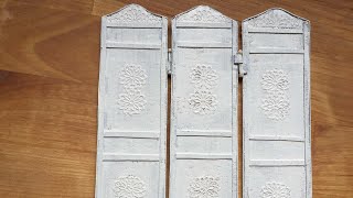 Miniature Tutorial Paravent room divider How to [upl. by Armallas508]