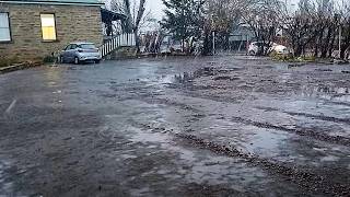 Rain and ice rain in Sutherland and Calvinia in South Africa [upl. by Hahseram690]