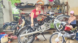 Genius girl builds and restores a motorbike [upl. by Lilllie452]