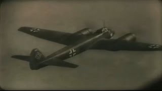 Ju 88 Bombers on Mission w Bf 109 Escort Spitfire Shot Down WW2 Aerial Combat Video w Sound [upl. by Danella]