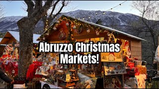 12 DAYS OF VLOGMAS DAY 4 Exploring Christmas Markets in Abruzzo Italy [upl. by Sitra]