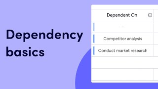 Dependency basics  mondaycom tutorials [upl. by Pillihpnhoj]