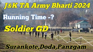 Jampk TA Army Bharti 2024Running TimeSoldier GDDocuments [upl. by Hogg]