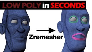 Auto RETOPOLOGY With Zremesher  Zbrush Retopology Tutorial [upl. by Killigrew732]