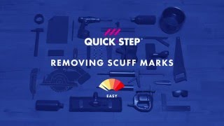 How to remove scuff marks from a laminate floor  Tutorial by QuickStep [upl. by Naujik]