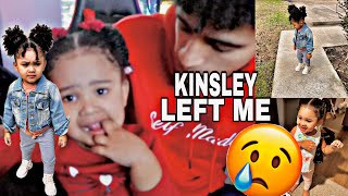 I DROPPED KINSLEY OFF TO HER DADS AND THIS IS HOW IT WENT [upl. by Yrahcaz807]