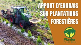 Apport dengrais sur plantations forestières  Planfor Forêt Bois [upl. by Esiuole357]