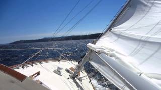 Alberg 30 Summer Sail on Cowichan Bay [upl. by Lodi]