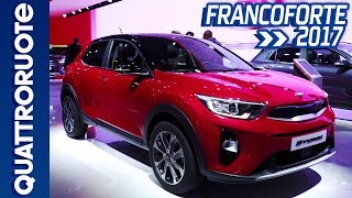 Kia Stonic al Salone di Francoforte 2017  Quattroruote [upl. by Elaen]