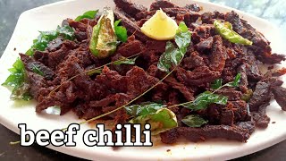 beef chilli recipe in malayalam ishas world [upl. by Downall]