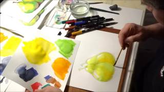 TUTORIAL  A Way To Use Tombow ABT As Watercolor [upl. by Ellora774]