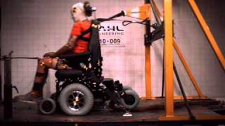 Medema Minicrosser MC 1170 II wheelchair crash tested with Dahl Docking Station [upl. by Tahmosh]