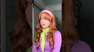 Daphne from ScoobyDoo hair tutorial for Halloween 💜 hairstyle hairtutorial [upl. by Notselrahc]