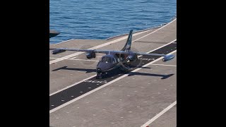 Insane Skill Pilot Takeoff from US Aircraft Carrier Mitsubishi MU22B Executive Black [upl. by Lutero]