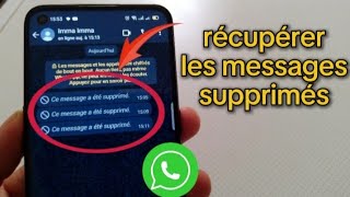 comment récupérer les messages supprimés sur whatsapp [upl. by Ollehto]