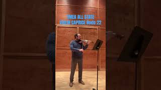 TMEA All State 20242025 violin excerpt Rode No 22 [upl. by Aseen]