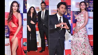 Zee Cine Awards 2019 Malaika Arora Sizzles In Red Arjun Rampal Enters With His Girlfriend  PHOTOS [upl. by Anekam]