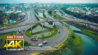 Kuril Flyover Dhaka Bird Eye View I Drone Media Bangladesh [upl. by Farmann366]