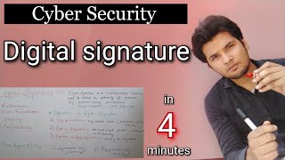 Digital Signature in hindi  cyber security  algorithm and publicprivate key in digital signature [upl. by Barboza]