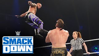 Ricochet vs Ridge Holland SmackDown Feb 4 2022 [upl. by Hanima]