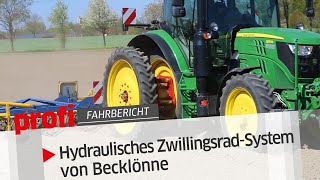 Becklönne Hydraulisches ZwillingsradSystem  profi Fahrbericht [upl. by Fanchan]