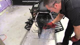 Polishing a snowmobile tunnel this stuff works PowerModz [upl. by Golter]