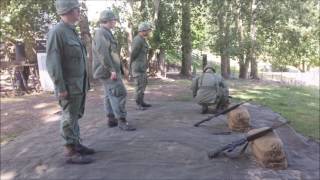 RIFLE QUALIFICATION D 25 1ST CAV VIETNAM WAR REENACTED [upl. by Costello]