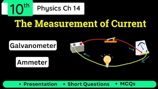 The Measurement of Current Class 10 using Galvanometer and Ammeter Class 10 Physics Chapter 14 [upl. by Durtschi]