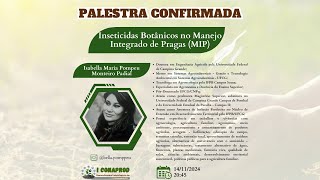 Palestra 14Inseticidas Botânicos no Manejo Integrado de Pragas MIP [upl. by Er77]