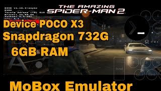 MoBox Emulator Android  The Amazing Spider  Man 2 POCO X3 Android 12 6GB RAM Game Play [upl. by Gigi]