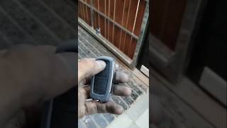 Remote Control Steel Sliding Gate ll steel gate remotework [upl. by Lennahs]