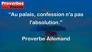 Au palais confession na pas labsolution  Proverbe Allemand [upl. by Gabriel393]