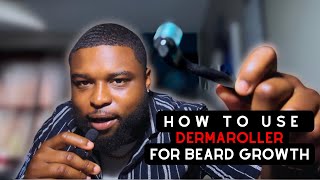 How to use a DERMAROLLER for beard growth Instant Beard Growth [upl. by Audris]