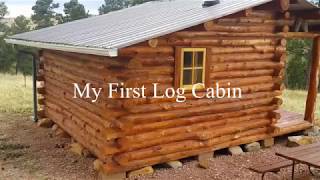 My First Log Cabin  A Simple design you can build [upl. by Rossuck]