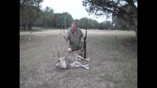 Wounded warrior First Sgt Mark Spencer drops an axis stag [upl. by Fraase]