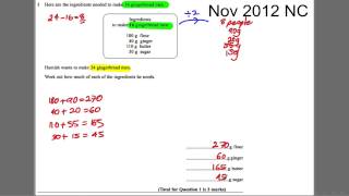 GCSE Revision Video 27  Recipe amp Proportion [upl. by Corella]