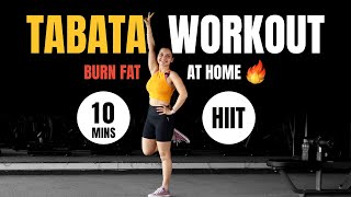 Full Body Tabata Workout for Fat Loss  10Minute Home HIIT Routine [upl. by Hughmanick]