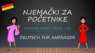 Njemački jezik za početnike A1  Osnove njemačkog jezika sa primjerima i prevodom  Njemacki Online [upl. by Ahseenat]