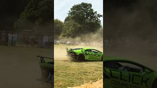 Twin Turbo Lamborghini Huracan going off road in the field [upl. by Elinor]