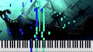 Dire Dire Docks Battle Theme Remix  Super Mario 64 Piano Tutorial Synthesia AqareCover [upl. by Ecnal]