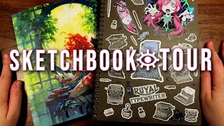 ★ FIRST SKETCHBOOK TOUR of 2024  fulltime artists everyday sketchbook flipthrough hangout ☕️ [upl. by Hairahcez]