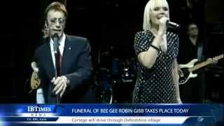 Funeral of Bee Gee Robin Gibb takes place today [upl. by Thielen]